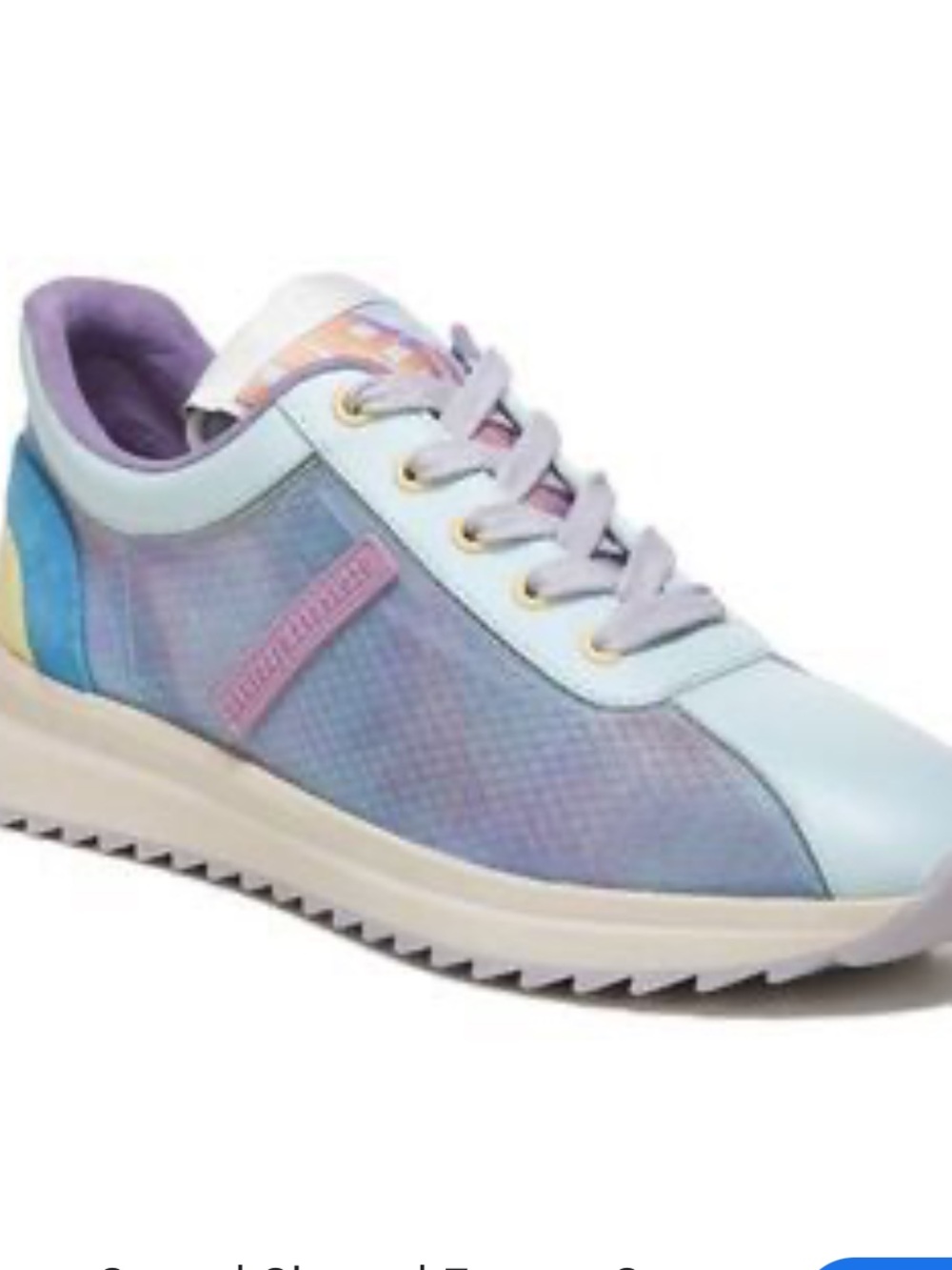 Franco Sarto Pastel Multi-Tone Lace-Up Sneaker running shoes 5M